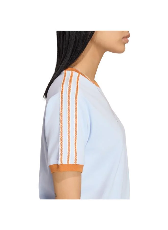 Adidas Originals  ADIDAS ORIGINALS SUMEMR GLOW ADVANCED THREE STRIPES TEE for Women | Best Price UAE